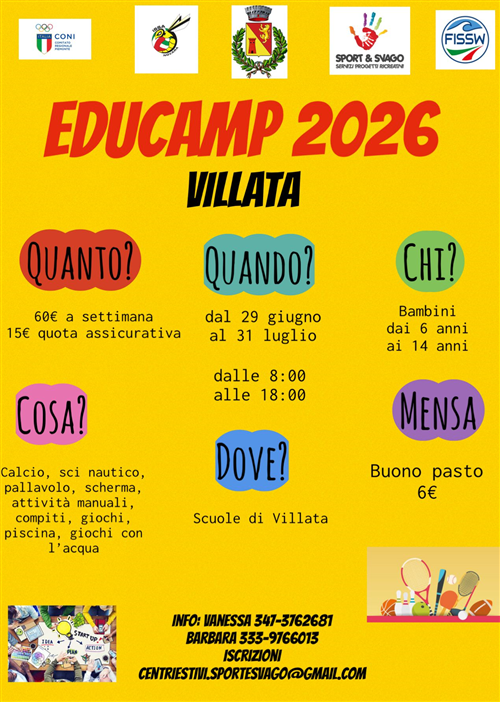 Educamp 2026 - Scuola primaria e secondaria di primo grado