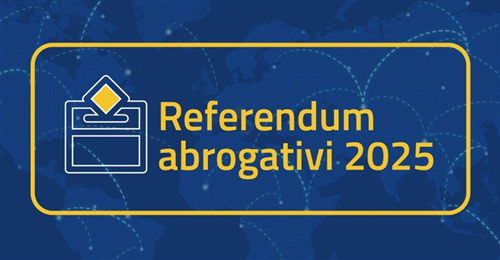 REFERENDUM ABROGATIVI 8 e 9 giugno 2025
Orario di apertura Ufficio Elettorale

